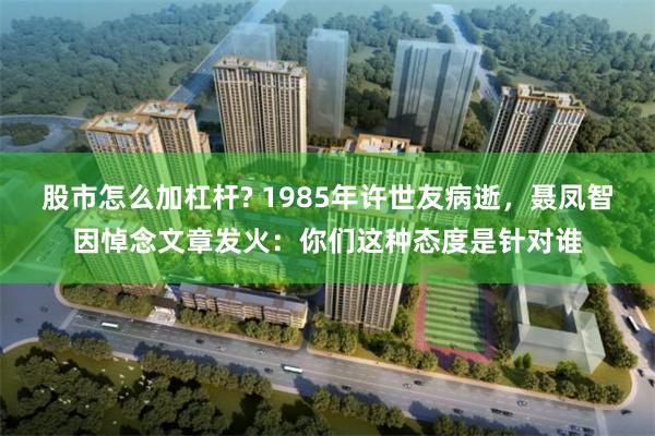 股市怎么加杠杆? 1985年许世友病逝，聂凤智因悼念文章发火：你们这种态度是针对谁