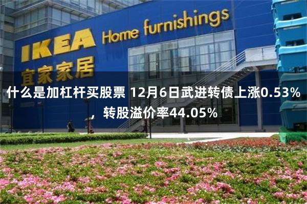 什么是加杠杆买股票 12月6日武进转债上涨0.53%，转股溢价率44.05%